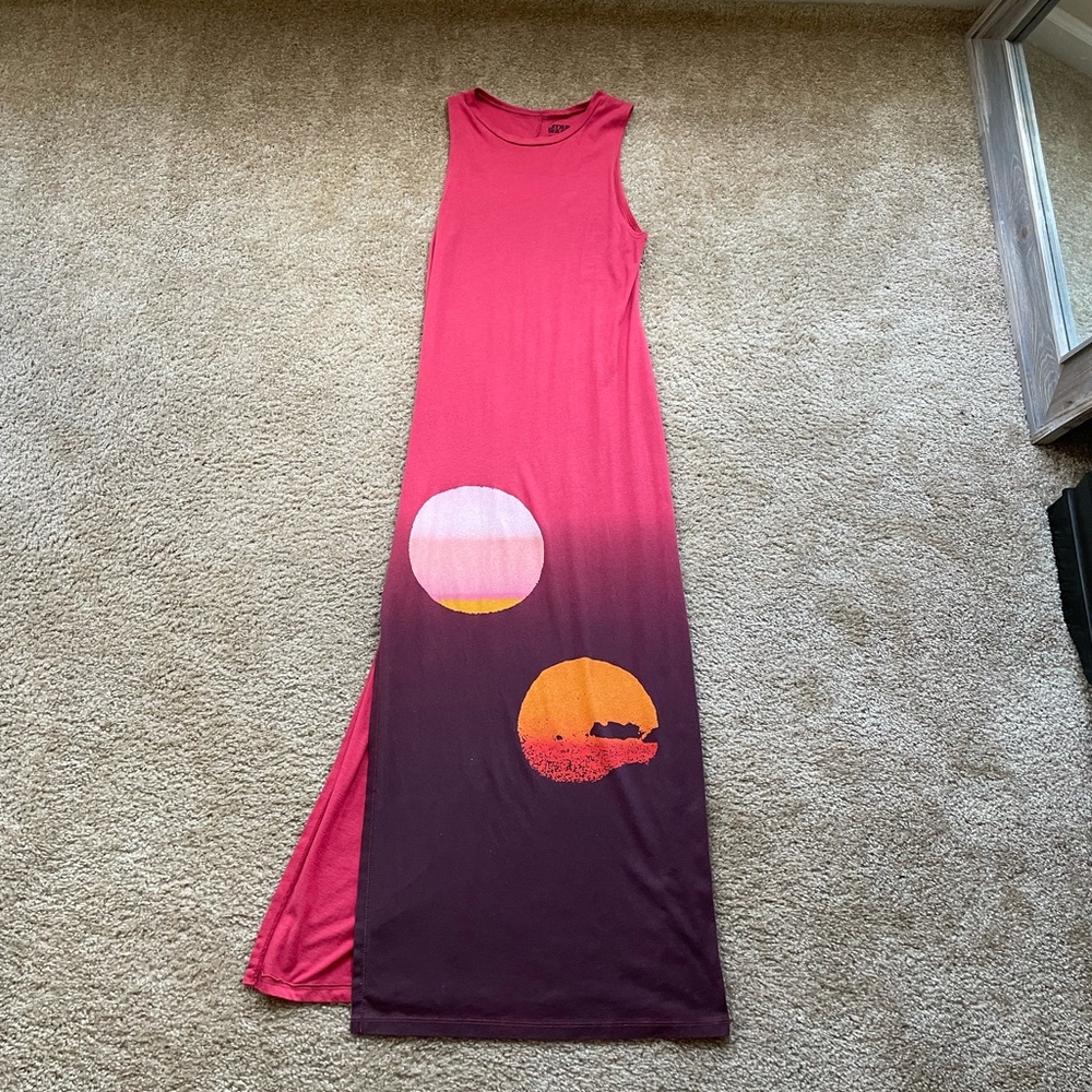 Star Wars Tatooine sunset maxi dress medium
